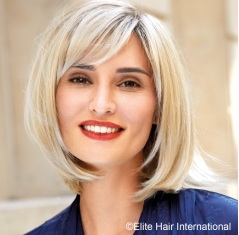 Portrait femme perruque Feeling ***, cheveux synthètiques, elite hair international