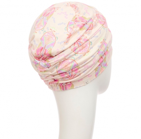 turban duo karma bambou, bonnet chimio, bandeau détachable, douceur, confort, alopécie, pierre de lune