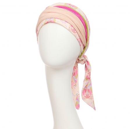 turban foulard béatrice bambou, turban chimio, cancer, christine headwear, pierre de lune