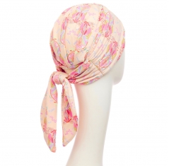 turban foulard béatrice bambou, turban chimio, cancer, christine headwear, pierre de lune