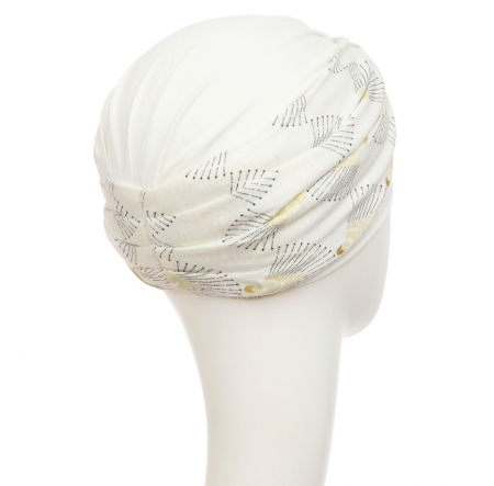 Bonnet chimio easy bambou, christine headwear, elite hair international, perle nacrée